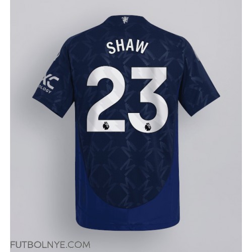 Camiseta Manchester United Luke Shaw #23 Visitante Equipación 2024-25 manga corta